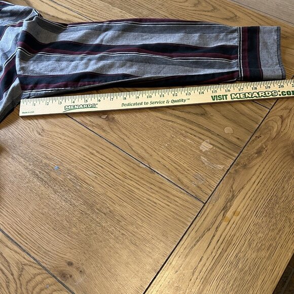 Wrangler Mens Western Shirt Size XL Striped Pearl Snap Long Sleeve Rodeo Classic - Picture 9 of 13